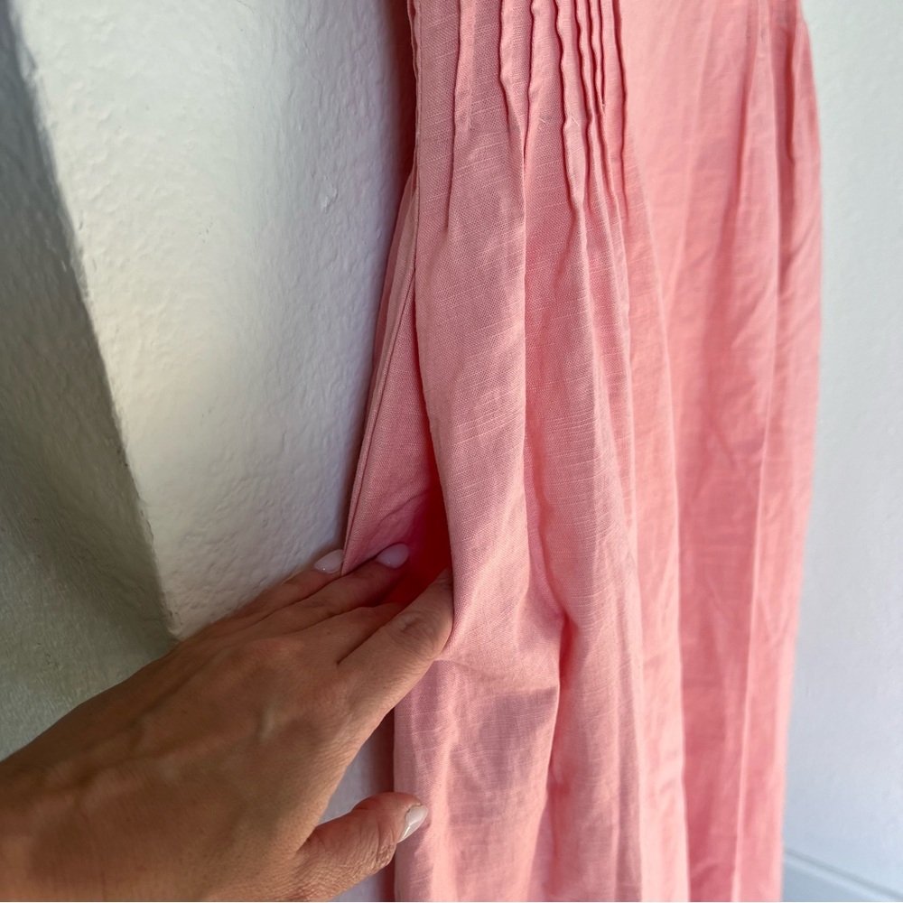 Anthropologie Mon Renn Sunlight Midi Dress in Blush Pink - XS - NWT - Picture 9 of 11